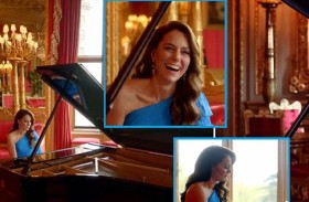 كيت ميدلتون تبهر الجمهور بالعزف على البيانو 