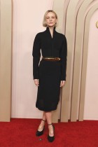 الممثلة الإنجليزية كاري موليجان لدى حضورها حفل غداء المرشحين لجوائز الأوسكار في فندق بيفرلي هيلتون، كاليفورنيا. ا ف ب 