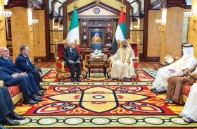 محمد بن راشد يستقبل الرئيس الإيطالي ويؤكد عمق العلاقات الثنائية بين البلدين