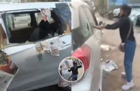 تنتقم من زوجها وتُحطم سيارته