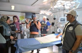 المستشفى الإماراتي الميداني برفح يطلع وفداً من منظمة الصحة العالمية على جهوده لدعم القطاع الصحي بغزة