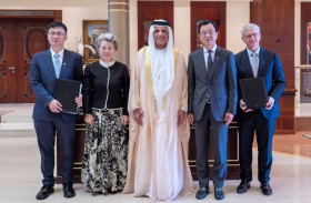 سعود بن صقر يشهد توقيع مذكرتي تفاهم بين حكومة رأس الخيمة ومؤسستين ماليتين صينيتين رائدتين