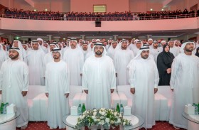 ولي عهد الفجيرة يشهد الحدث التفاعلي (لقاء من الفضاء) مع سلطان النيادي