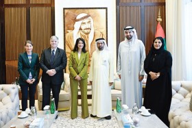 علي النعيمي يلتقي نائبة وزير الخارجية الألمانية